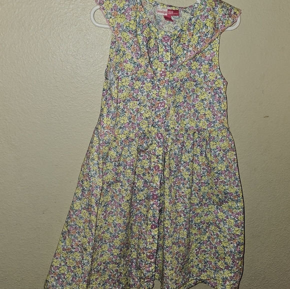 Penelope Mack Pink and Yellow Ruffled Tiered Sundress - Picture 1 of 9